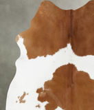 Brown and White Cowhide Rug #B18768