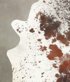Salt and Pepper Brown Cowhide Rug #B1880