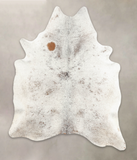 Salt and Pepper Brown Cowhide Rug #B1881