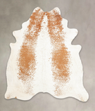 Salt and Pepper Brown Cowhide Rug #B1885