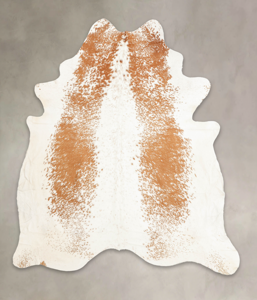 Salt and Pepper Brown Cowhide Rug #B1885