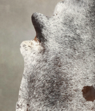 Salt and Pepper Brown Cowhide Rug #B1886