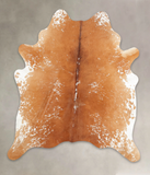 Salt and Pepper Brown Cowhide Rug #B1892