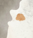 Salt and Pepper Black Cowhide Rug #B1901