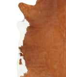 Brown and White Regular Cowhide Rug #B1904HUDSN