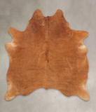 Solid Brown Cowhide Rug #B1942