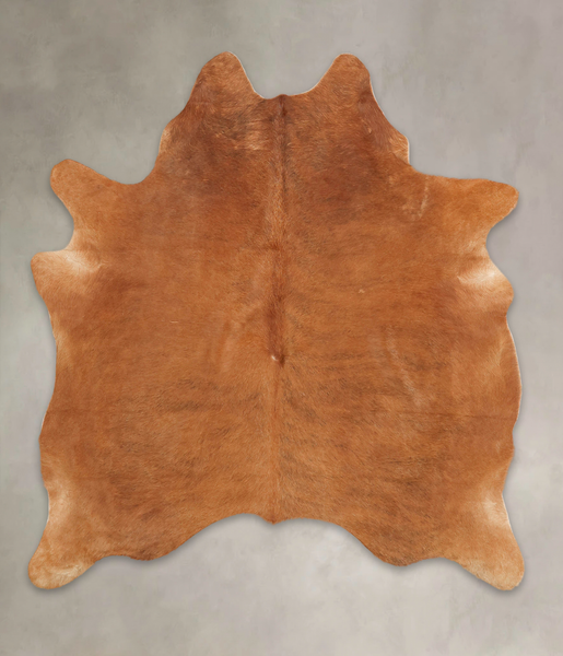 Solid Brown Cowhide Rug #B1942