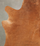 Solid Brown Cowhide Rug #B1942