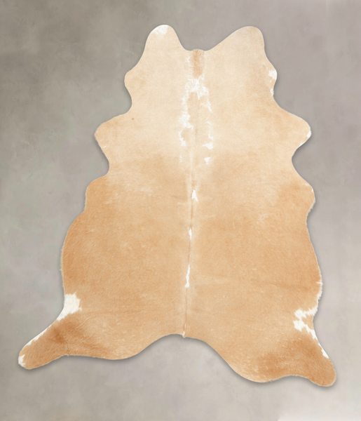 Beige and White Cowhide Rug #B1948