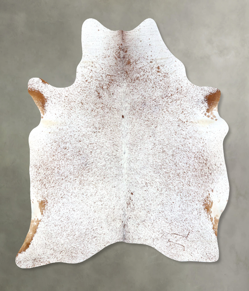 Salt and Pepper Brown Cowhide Rug #B19549