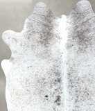 Salt and Pepper Black Cowhide Rug #B19635