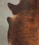 Dark Brindle Cowhide Rug #B1977