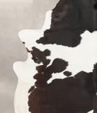 Chocolate and White Cowhide Rug #B1993