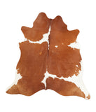 Brown and White Cowhide Rug #B2014HUDSN
