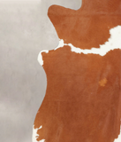 Brown and White Cowhide Rug #B2014