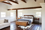 Chocolate and White Cowhide Rug #B20408