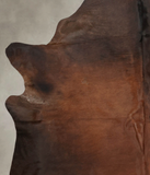 Brown with Red Cowhide Rug #B2045