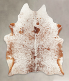 Salt and Pepper Brown Cowhide Rug #B2055