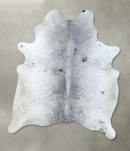 Salt and Pepper Black Cowhide Rug #B20614