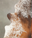 Salt and Pepper Brown Cowhide Rug #B2077