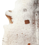 Salt and Pepper Brown Cowhide Rug #B2080HUDSN