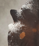 Salt and Pepper Brown Cowhide Rug #B2091