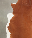 Brown and White Regular Cowhide Rug #B2103