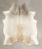 Grey with Beige Cowhide Rug #B2116