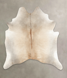 Grey with Beige Cowhide Rug #B2174