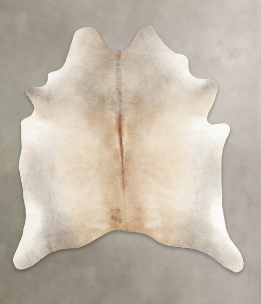 Grey with Beige Cowhide Rug #B2174