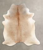 Grey with Beige Cowhide Rug #B2181