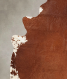 Brown and White Regular Cowhide Rug #B2218