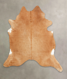 Solid Brown Cowhide Rug #B2228