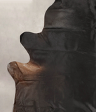 Solid Black Cowhide Rug #B2230