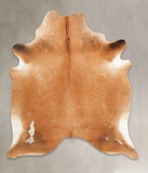 Solid Brown Cowhide Rug #B2233