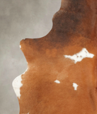 Brown and White Cowhide Rug #B2278