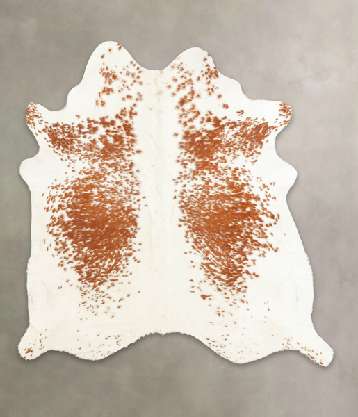 Salt and Pepper Brown Cowhide Rug #B2285