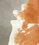 Beige and White Cowhide Rug #B2290