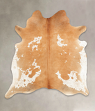Beige and White Cowhide Rug #B2300