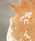 Beige and White Cowhide Rug #B2300