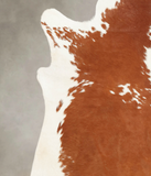 Brown and White Cowhide Rug #B2313