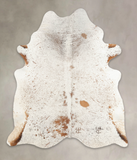 Salt and Pepper Brown Cowhide Rug #B2330