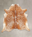 Salt and Pepper Brown Cowhide Rug #B2346