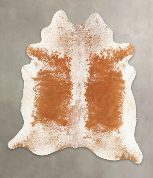 Salt and Pepper Brown Cowhide Rug #B2347