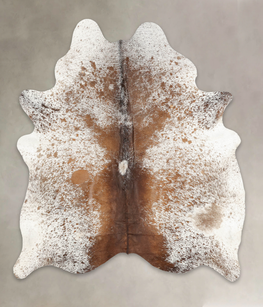Salt and Pepper Brown Cowhide Rug #B2348
