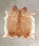 Brown and White Regular Cowhide Rug #B2398