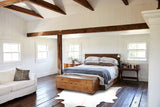 Ivory with Beige Cowhide Rug #B2400