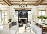 Beige and White Cowhide Rug #B2403