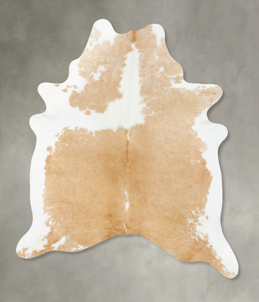 Beige and White Cowhide Rug #B24078