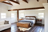 Beige and White Cowhide Rug #B24078